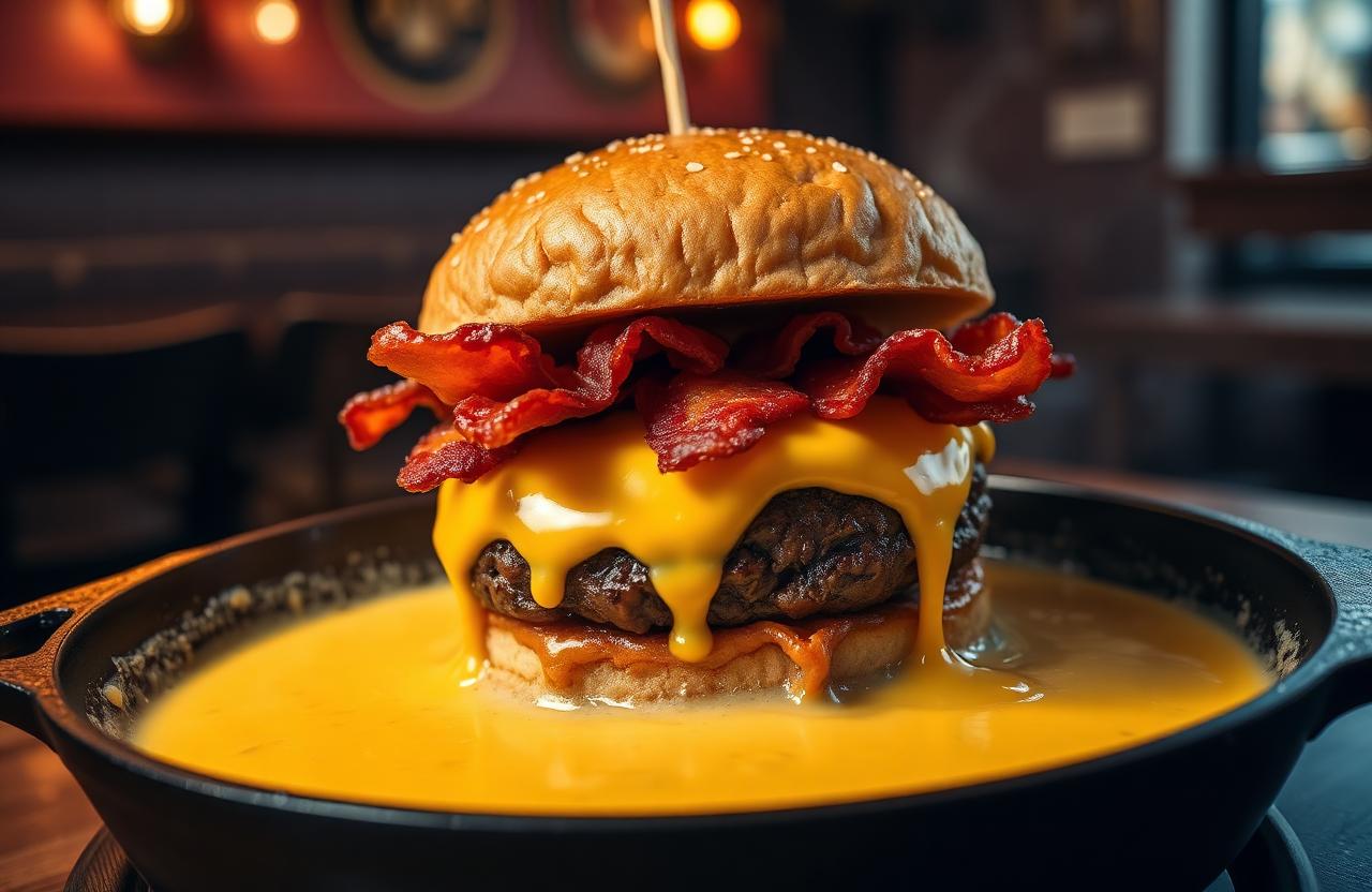 Article image for: What Is the Applebee's O-M-Cheese Burger? - A professional photo related to food & drink