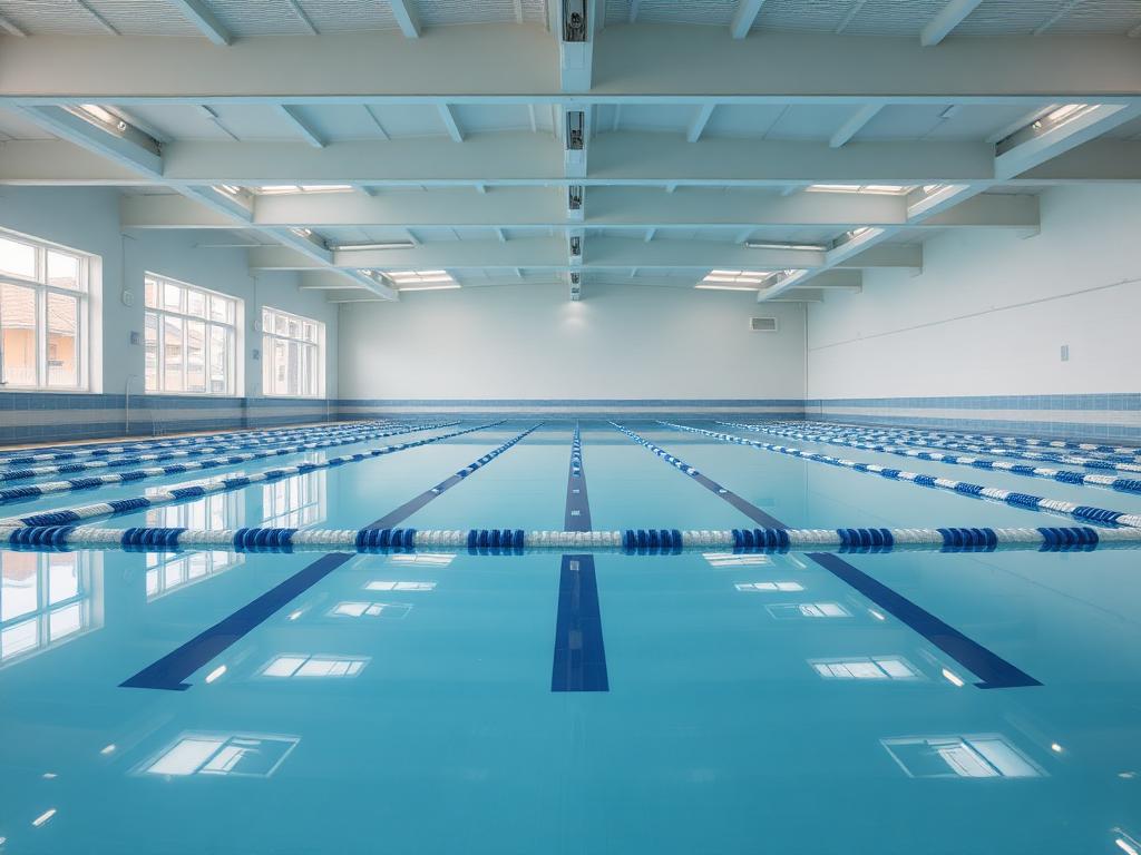 Much Is a David Lloyd Day Pass: Calm indoor swimming pool with clean blue water at a premium UK health club