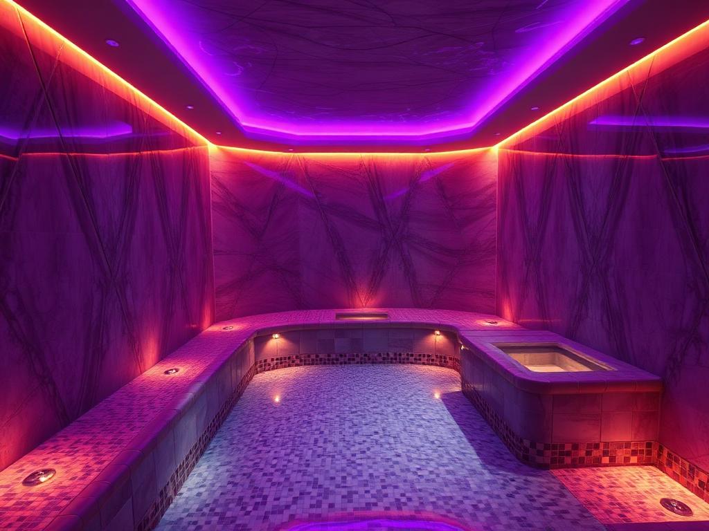 A premium club spa interior similar to what David Lloyd members in the UK enjoy