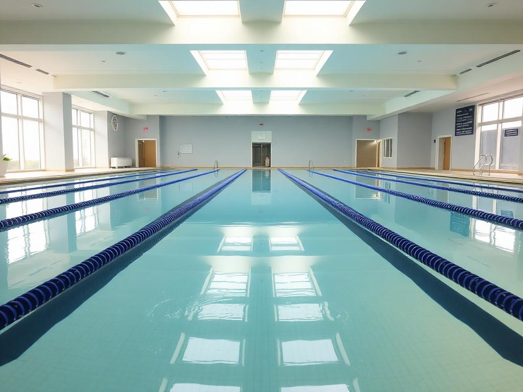 A David Lloyd pool that requires staffed lifeguard cover and is therefore closed overnight