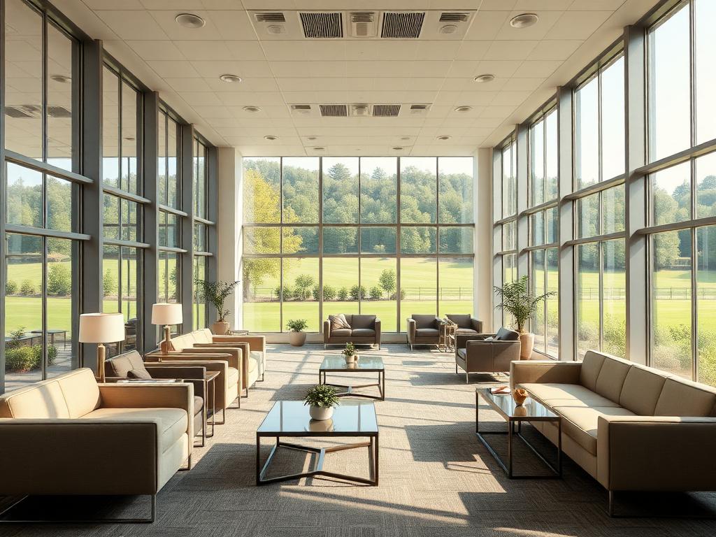 David Lloyd Clubroom workspace used by corporate members during a hybrid working day