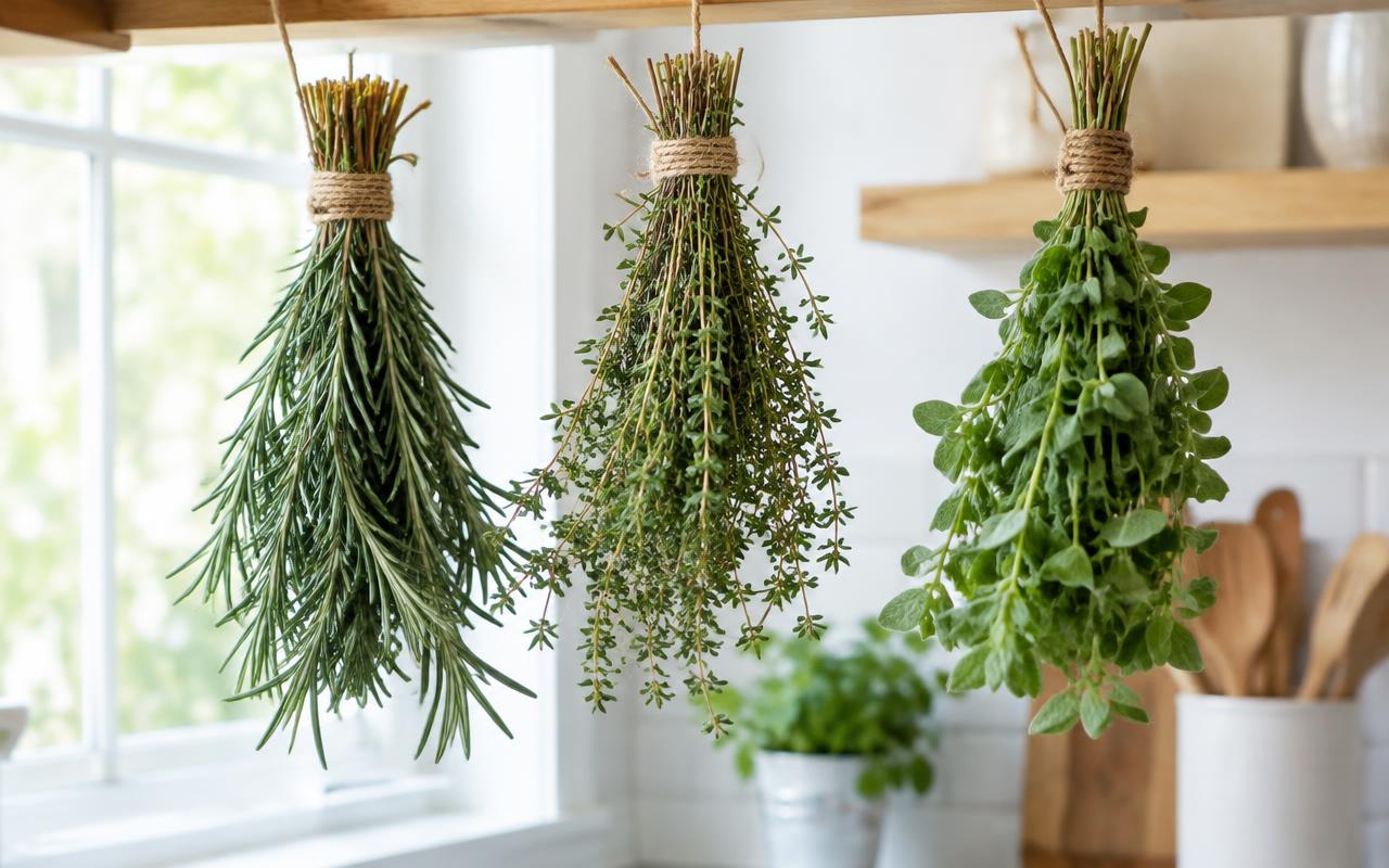 How Do You Dry Fresh Herbs at Home So They Keep Their Flavor?