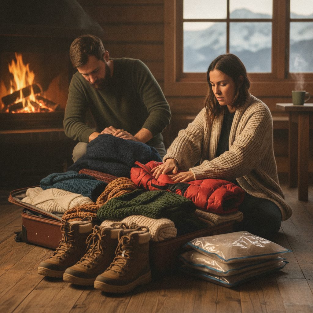 Article image for: How Do You Pack Bulky Winter Clothes in a Suitcase? - A professional photo related to travel