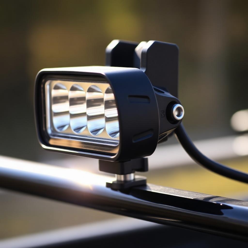 Installed LED off-road light bar covered on a Jeep Wrangler for street driving