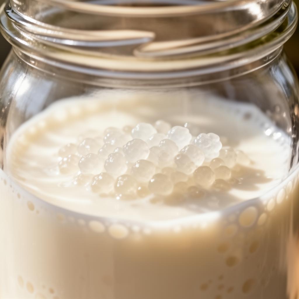 Article image for: What Are Milk Kefir Grains? The Microbiology of the Probiotic Drink - A professional photo related to food & drink