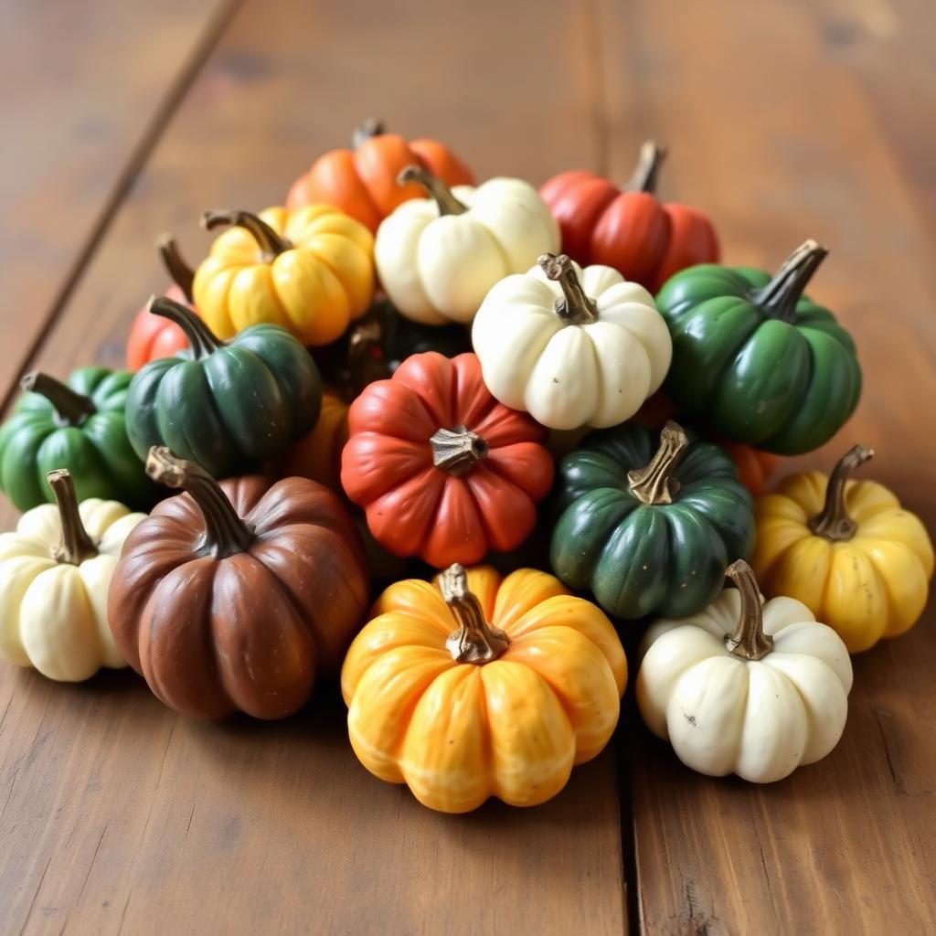 Pile of small orange pumpkins signaling the arrival of the Starbucks Pumpkin Spice Latte fall menu launch