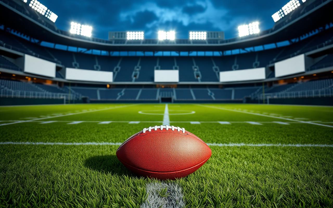 American football on stadium turf, the NFL backdrop to the Swift and Kelce wedding coverage